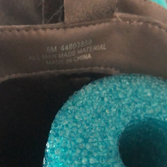 Woman’s tall gray fall knee high boots with gold trimming - Picture 9 of 13